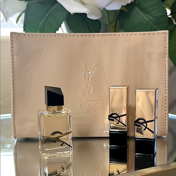 YSL Bundle Lip+Libre+Tint+Clutch - Picture 1 of 10